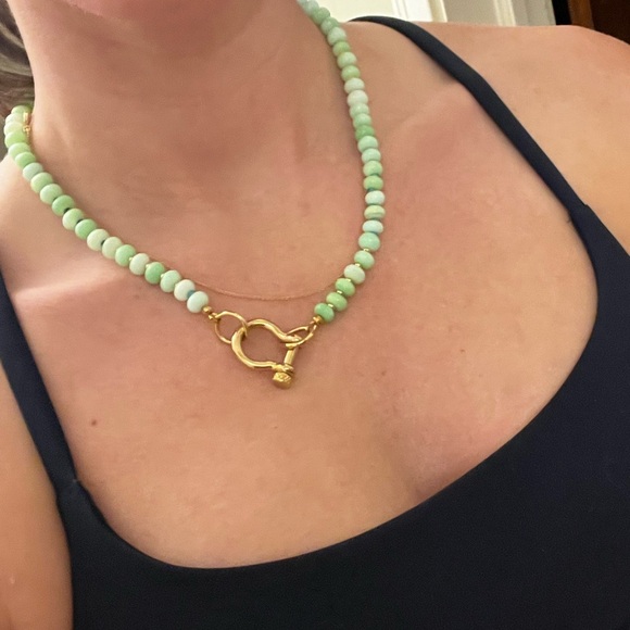 Spicy Dan Green Opal Necklace - Picture 4 of 4